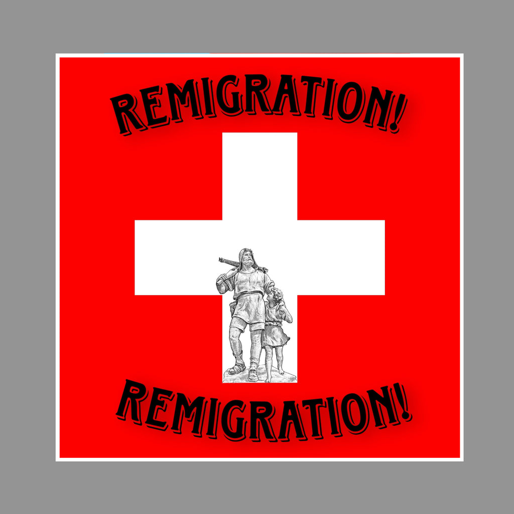 "REMIGRATION" Aufkleber